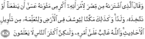 Al Quran Translation In English Surah Yusuf
